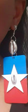 Load image into Gallery viewer, Handpainted Juneteenth Themed Wooden Earrings Kargo Fresh