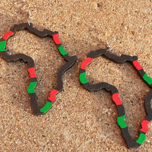 Load image into Gallery viewer, Handpainted Pan African AFRICA RBG Earrings Kargo Fresh