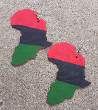 Load image into Gallery viewer, Handpainted Pan African AFRICA RBG Earrings Kargo Fresh