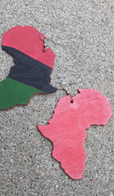 Load image into Gallery viewer, Handpainted Pan African AFRICA RBG Earrings Kargo Fresh