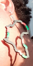 Load image into Gallery viewer, Handpainted Pan African AFRICA RBG Earrings Kargo Fresh