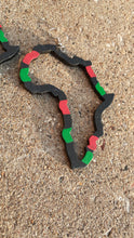 Load image into Gallery viewer, Handpainted Pan African AFRICA RBG Earrings Kargo Fresh
