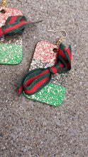 Load image into Gallery viewer, Handpainted Pan African AFRICA RBG Earrings Kargo Fresh