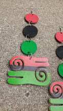 Load image into Gallery viewer, Handpainted Pan African RBG Earrings Kargo Fresh