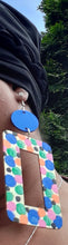 Load image into Gallery viewer, Handpainted Polka Dot Wooden Earrings Kargo Fresh