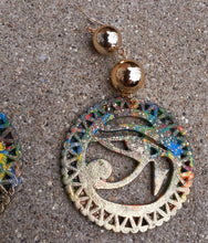 Load image into Gallery viewer, Handpainted Ra Earrings Kargo Fresh
