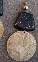 Load image into Gallery viewer, Handpainted Statement Afrocentric Earrings Kargo Fresh