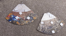 Load image into Gallery viewer, Handpainted XL Abstract Wooden Earrings Kargo Fresh