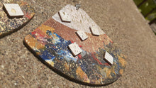 Load image into Gallery viewer, Handpainted XL Abstract Wooden Earrings Kargo Fresh