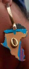 Load image into Gallery viewer, Handpainted handmade original Abstract Africa wooden Earrings Kargo Fresh