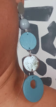 Load image into Gallery viewer, Handpainted handmade wooden hoop earrings Kargo Fresh