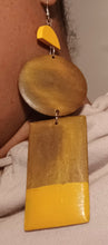 Load image into Gallery viewer, Handpainted large geometric earrings Kargo Fresh