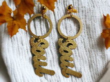 Load image into Gallery viewer, Handpainted statement clip on earrings Kargo Fresh