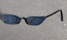 Load image into Gallery viewer, Icy Thin Cat Eye Sunglasses New Black Kargo Fresh