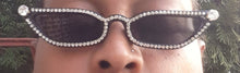 Load image into Gallery viewer, Icy Thin Cat Eye Sunglasses New Black Kargo Fresh