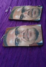 Load image into Gallery viewer, King El Hajj Malik El Shabazz Malcom X Tribute Earrings Kargo Fresh