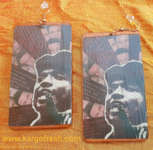 Load image into Gallery viewer, King Fred Hampton Black Panther Party Tribute Earrings Kargo Fresh