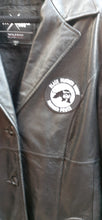 Load image into Gallery viewer, Ladies Distressed Vintage Black Panther Party Leather Jacket Medium Kargo Fresh