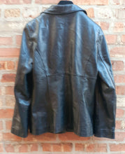 Load image into Gallery viewer, Ladies Distressed Vintage Black Panther Party Leather Jacket Medium Kargo Fresh