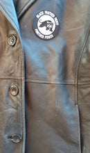 Load image into Gallery viewer, Ladies Distressed Vintage Black Panther Party Leather Jacket Medium Kargo Fresh