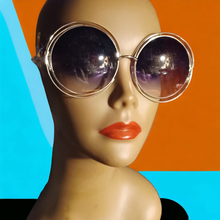 Load image into Gallery viewer, Ladies Oversized Bug Eye Metal Shades Kargo Fresh