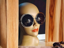 Load image into Gallery viewer, Ladies Oversized Bug Eye Metal Shades Kargo Fresh