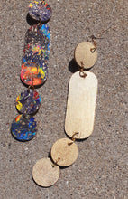 Load image into Gallery viewer, Large Abstract handpainted Wooden Earrings Kargo Fresh