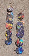 Load image into Gallery viewer, Large Abstract handpainted Wooden Earrings Kargo Fresh