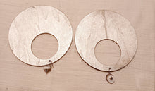 Load image into Gallery viewer, Large Abstract handpainted Wooden Earrings Kargo Fresh