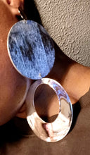 Load image into Gallery viewer, Large Abstract handpainted Wooden Earrings Kargo Fresh