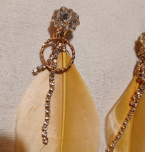 Load image into Gallery viewer, Large Handmade Feather Tassel Clip On Earrings Kargo Fresh