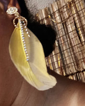 Load image into Gallery viewer, Large Handmade Feather Tassel Clip On Earrings Kargo Fresh