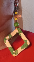 Load image into Gallery viewer, Large Handmade Handcarved Wooden Native African Animals Clip on Earrings Kargo Fresh