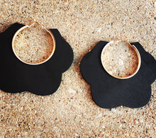 Load image into Gallery viewer, Large Wooden Hoop Earrings Kargo Fresh