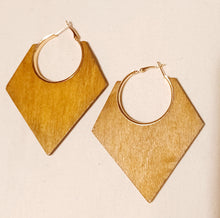 Load image into Gallery viewer, Large Wooden Hoop Earrings Kargo Fresh