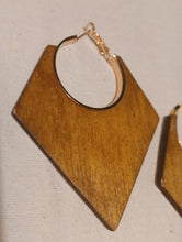 Load image into Gallery viewer, Large Wooden Hoop Earrings Kargo Fresh