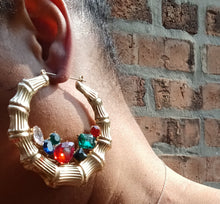 Load image into Gallery viewer, Large and Chunky Vintage Bamboo Earrings Kargo Fresh