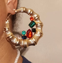 Load image into Gallery viewer, Large and Chunky Vintage Bamboo Earrings Kargo Fresh