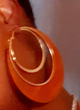 Load image into Gallery viewer, Large and Chunky Wooden Hoop Earrings Kargo Fresh