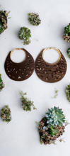 Load image into Gallery viewer, Large and Chunky Wooden Hoop Earrings Kargo Fresh
