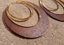 Load image into Gallery viewer, Large and Chunky Wooden Hoop Earrings Kargo Fresh