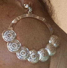 Load image into Gallery viewer, Large coin hoop clip on earrings Kargo Fresh