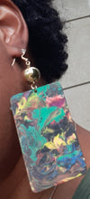 Load image into Gallery viewer, Large handpainted wooden Earrings Kargo Fresh