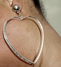 Load image into Gallery viewer, Large rhinestone clip on hoop earrings Kargo Fresh