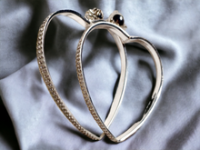 Load image into Gallery viewer, Large rhinestone clip on hoop earrings Kargo Fresh