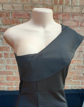 Load image into Gallery viewer, Long black Structural off the shoulder Dress Kargo Fresh