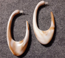 Load image into Gallery viewer, Marbled Acrylic Hoop Earrings Kargo Fresh