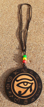 Load image into Gallery viewer, Mens Adjustable Wooden EYE OF RA Necklace Kargo Fresh