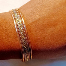 Load image into Gallery viewer, Mens African Copper and brass Bracelet Kargo Fresh