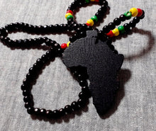 Load image into Gallery viewer, Mens Afrocentric Wooden Necklace Kargo Fresh